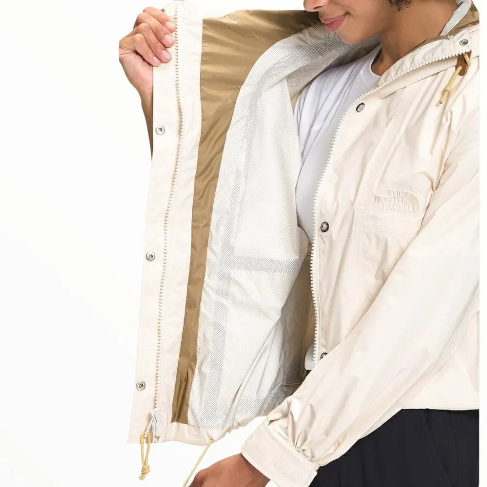 THE NORTH FACE Gardenia White 78 Rain Top Jacket NWT XL Waterproof Hooded Coat - Picture 2 of 7